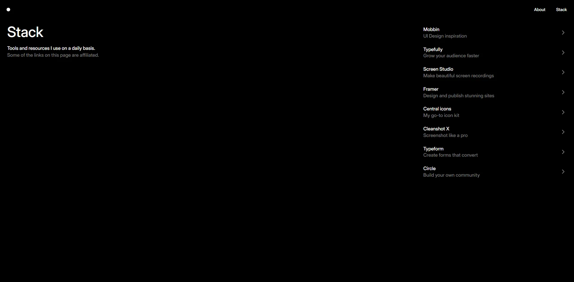 A second screenshot of Fons Mans's personal website homepage.